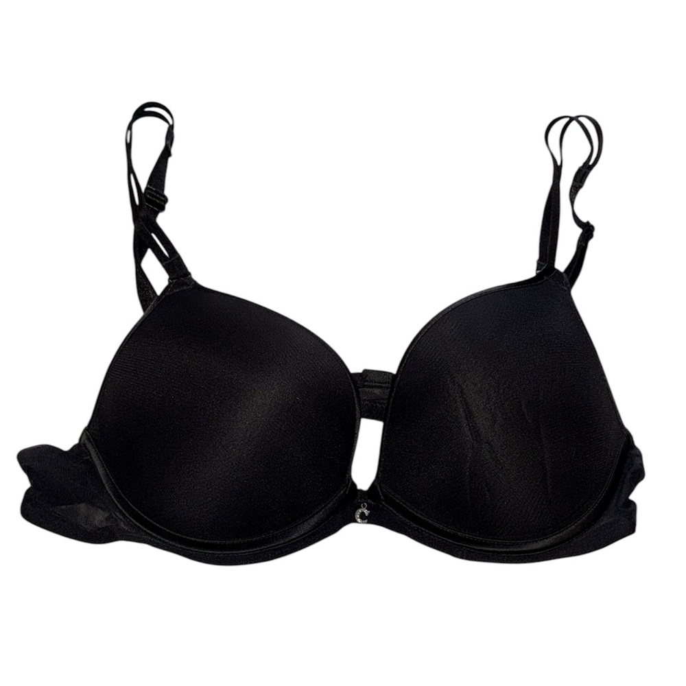 NWOT Chantelle 3952 Sublime Invisible Push Up Plunge Bra in Black, Size 34C